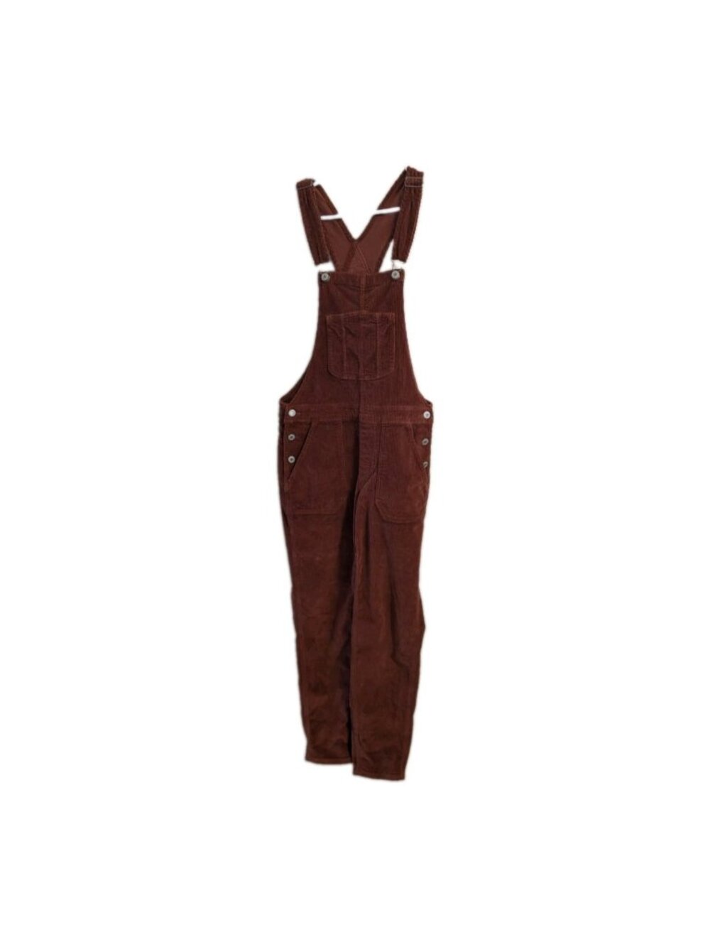 American Eagle Corduroy Overalls Small Rust Orange Boho Retro Utility Cottagecor